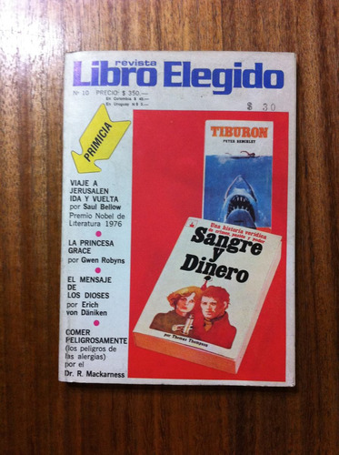 Revista Libro Elegido Nº10 Libros Condensado Antigua 1977