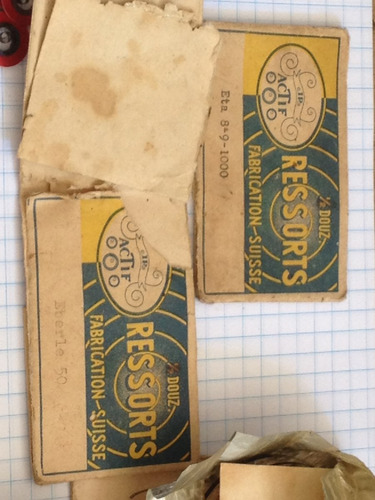 Imagen 5 de 6 de Lote De Antiguos Resortes, Cuerdas Para Relojes De Bolsillo.