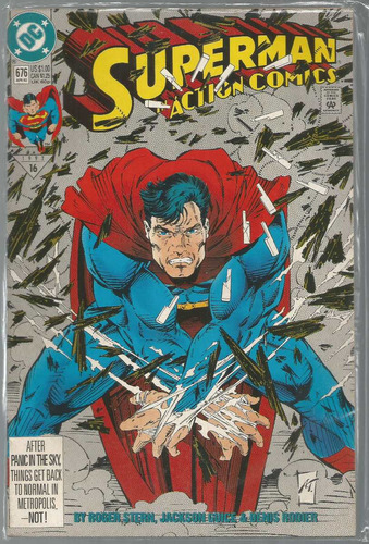 Superman In Action Comics 676 -  Bonellihq Cx253 R20