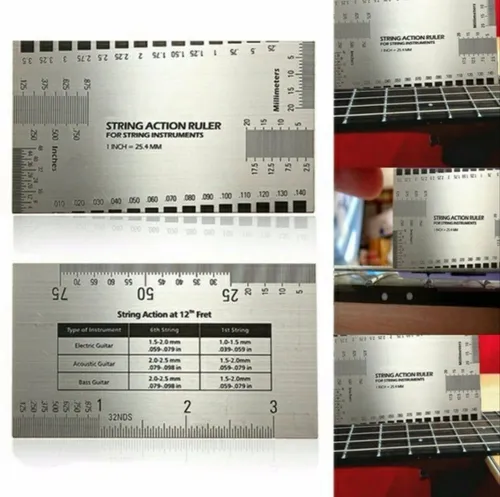 Régua Ajustes Altura De Cordas Ao Mestre Luthier - R$ 40,80