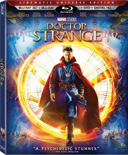 Blu-ray Doctor Strange 3d + 2d + Dvd