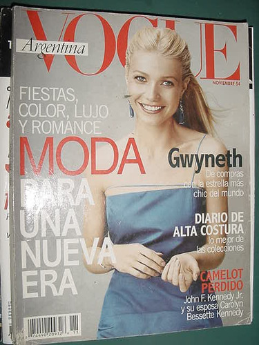 Revista Vogue Moda 11/99 Gwyneth Paltrow Kennedy Jr.
