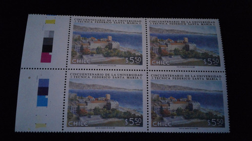 Chile Cuadro Mint Cincuentenario U. Santa María  (lrbcop186)