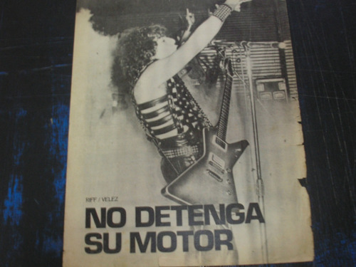 Riff....(publicidad Del Recital De Julio 1983..)