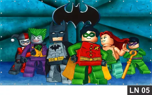 Painel De Festa Aniversário Batman Lego 2,00x1,00m Lona