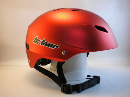 Casco Letour Rojo Metalico Opaco