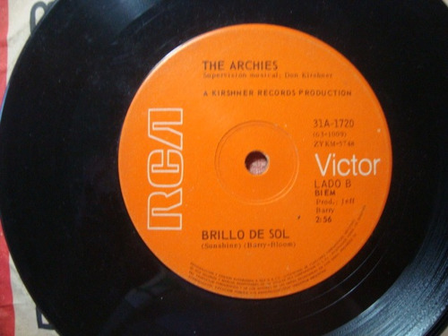 Disco Vinilo Simple Rca Victor. The Archies.