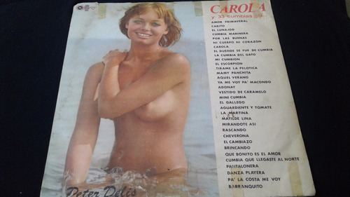 Vinilo Lp Peter Delis Carola Y 33 Cumbias Asi (3)