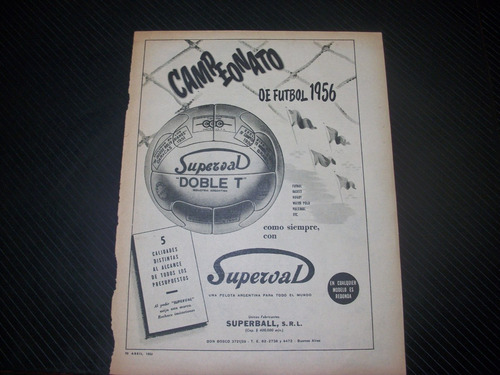 Propagandas Antiguas Futbol, Box, Pelotas,etc.1940 Al 60 X 5 (Usado)