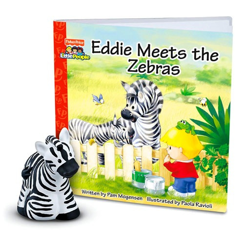 Juego Libro Con Figura Zebra De La Colección Zoo Talkers 