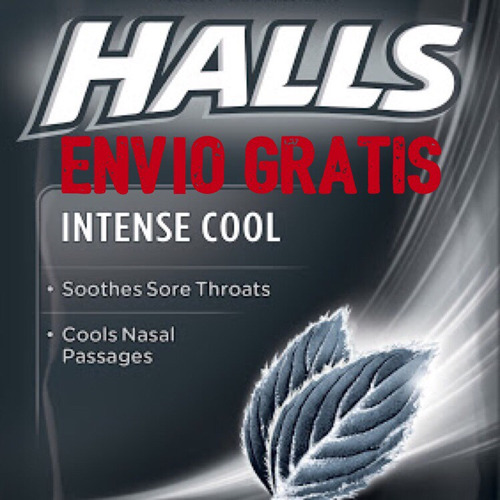 10 Bolsas De 30 Pastillas C/u Halls Negras Intense Cool