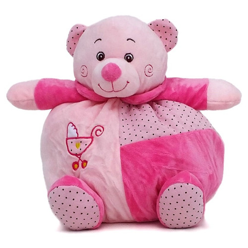 Urso De Pelúcia 30 Cm - Baby Rosa