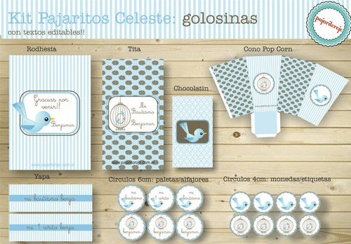 Kit Pajaritos Celeste