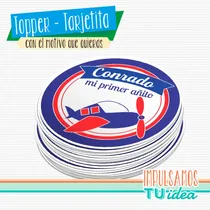Comprar Cumple Avión - Topper Cumple Avión Para Imprimir
