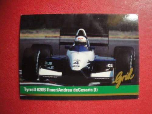 Figuritas Grid Formula 1 Año 1992 Tyrrell 020b Nº4