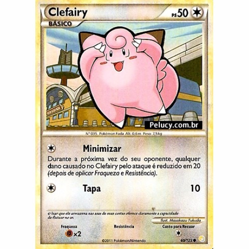 2x Clefairy Pokémon Normal Comum 60/123 - Pokemon Card Game