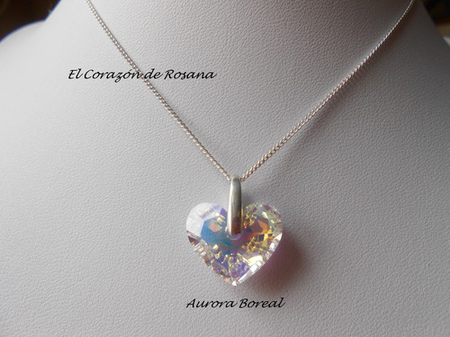 Corazón Cristal Swarovski Truly In Love 28mm Cadena Plata925