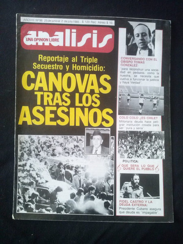 Analisis N° 96 25 De Junio Al 2 De Julio 1985