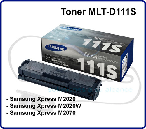 Recarga De Tóner Samsung Xpress M2020, M2020w, M2070. Barato