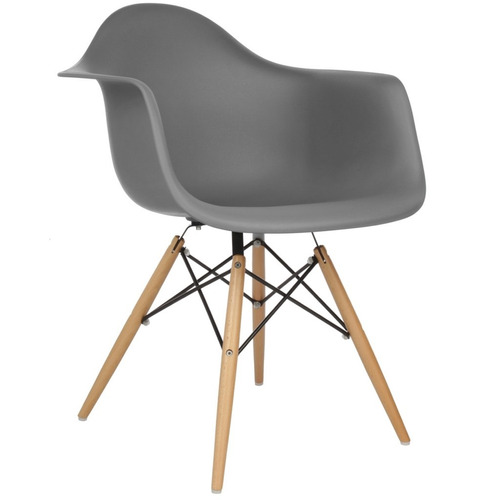 Silla Sillon Decodesign Eames Daw Base Madera Colores!