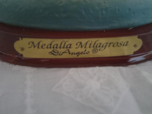 Figura Imagen Virgen Medalla Mlagrosa Di Angelo 31 Cm 60vrd