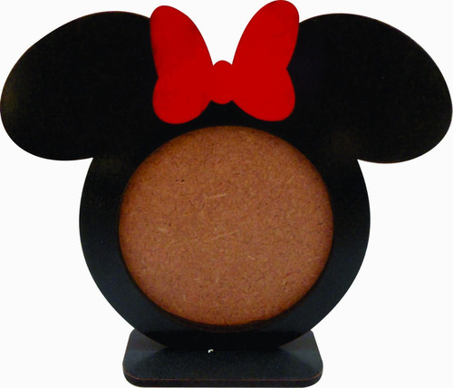 50 Porta Retrato Enfeite De Mesa Pintado Infantil Minnie Mdf