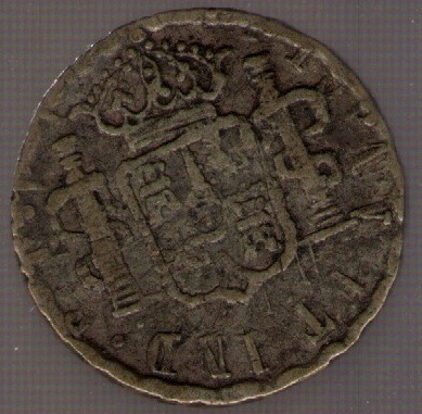 Boton  1/2 Real Plata Carolus Iii 1779/potosi  Rev.med. Mb+