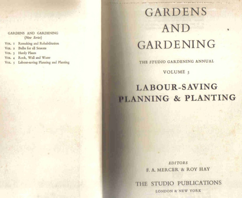 Gardens And Gardening Volume 5 - Mercer Hay