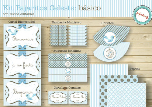 Kit Pajaritos Celeste