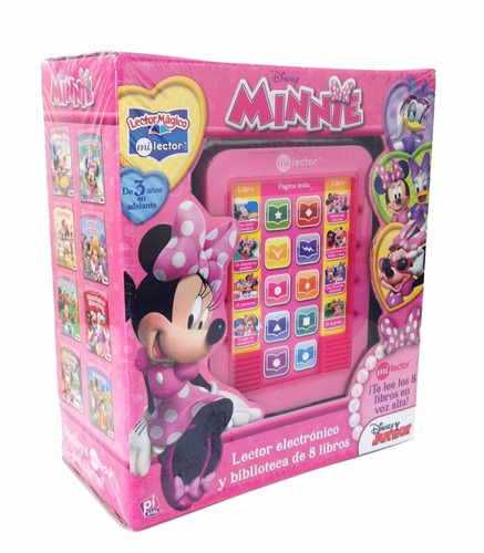 Libro Didactico Minnie 8 Libros Lector Electronico C/ Sonido