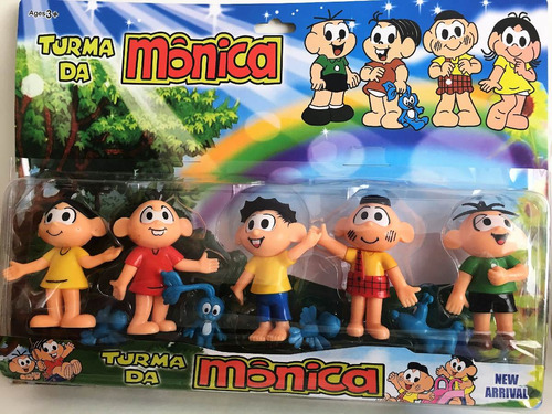 Miniatura Turma Da Mônica - Kit C/ 5 Bonecos Pronta Entrega