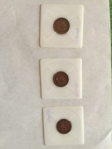 Lote De 3 Monedas De Ii Centavos Antiguas De Colombia 1948
