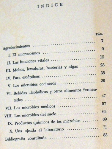 Delia De Rothschild Los Microbios Utiles 1973 (Usado)
