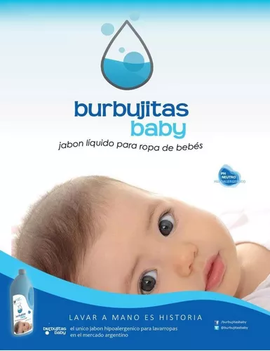 JABON BLANCO BURBUJITAS BABY PARA LAVARROPAS 1 L