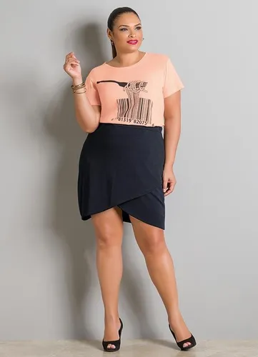 Saia e blusa para gordinha discount