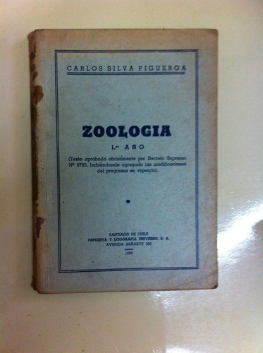 Zoologia- Carlos Silva Figueroa- Año 1958