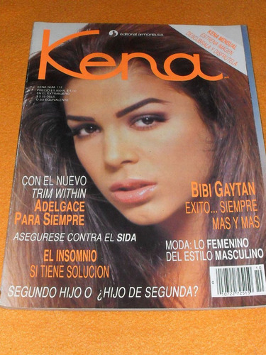 Revista Kena Bibi Gaytan Ex Timbiriche 1992