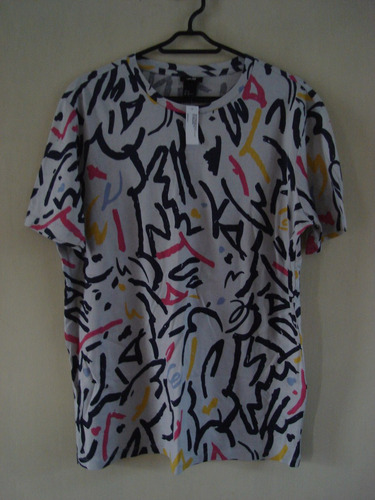 Camiseta Surf H&m - Abstracta - Nueva - Talla Medium