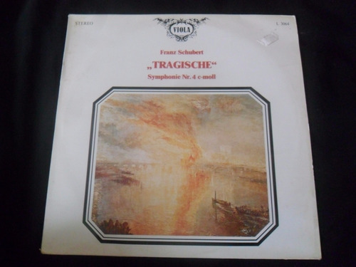 Vinilo Lp Franz Schubert Tragische  Sinfonia N° 4