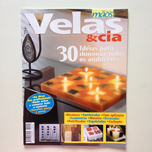 Revista Mãos De Ouro Velas E Cia Luminárias Mosaico  Bc217