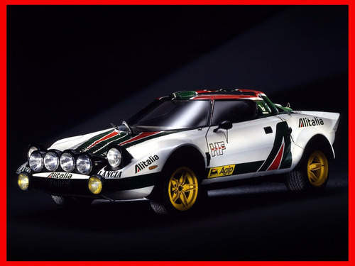 Lancia Stratos Group 4 Wrc 1975 Cuadro Enmarcado 45x30cm