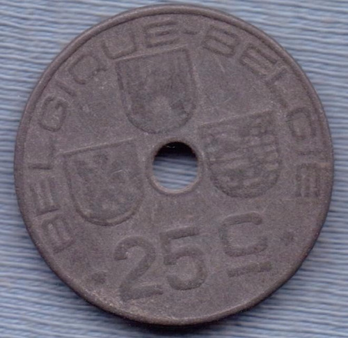 Belgica 25 Cent 1946 * Post Segunda Guerra Mundial *