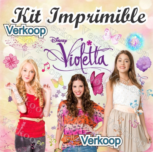 Kit Imprimible Violetta De Disney Marcos Frames Tarjetas