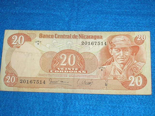 Billete De Nicaragua, 20 Cordobas 1979
