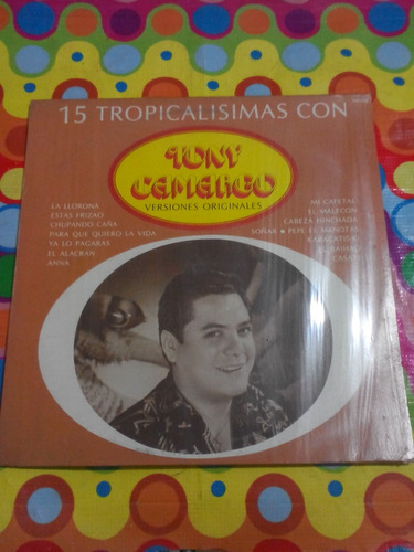 Tony Camargo Lp Tropicalisimas Versiones Originales 1986