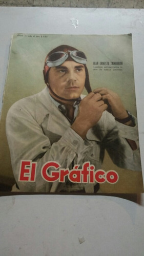 Revista El Grafico - Solo Tapa - Tamborini 1948 Automovilism