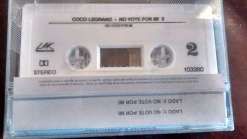Cassette De Coco Legrand No Vote Por Mi Vol2 (363