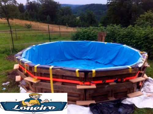 Lona 7 X 6 Mts Lago Tanque Piscina Pallets Manta Pp Flexível