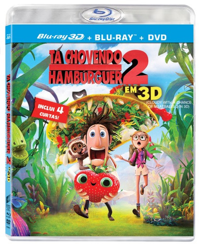 Blu-ray 3d + Blu-ray - Tá Chovendo Hambúrguer 2 - Original