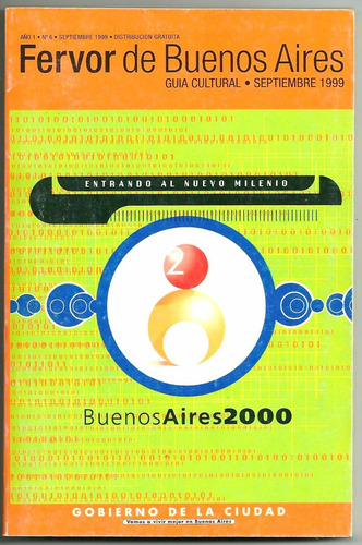 Fervor De Buenos Aires. Guía Cultural. Septiembre 1999. Nº 6